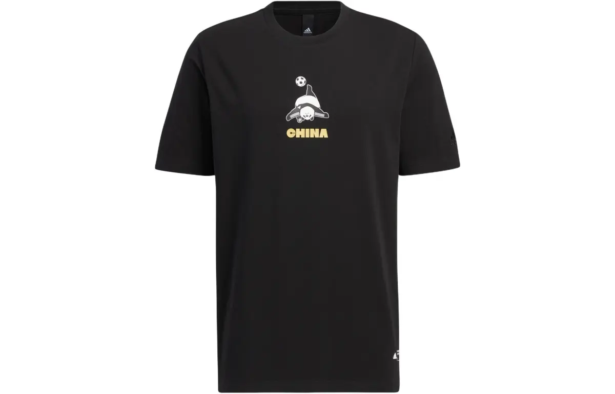 Adidas T-Shirts Men's Crew Neck Moderate Straight Fit