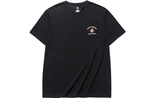 ANTA Life Collection T Shirts Unisex Black Crew Neck Moderate Straight Fit