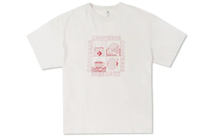 Converse Drop Shoulder Sleeve T-Shirt Men's White