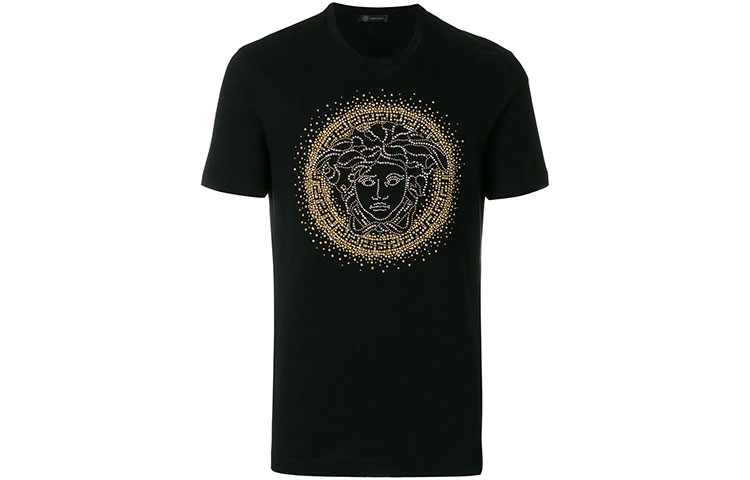 Футболка Versace LogoT (черная)