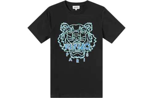 KENZO SS22 Actua Summer Tiger Classic T-Shirt Black