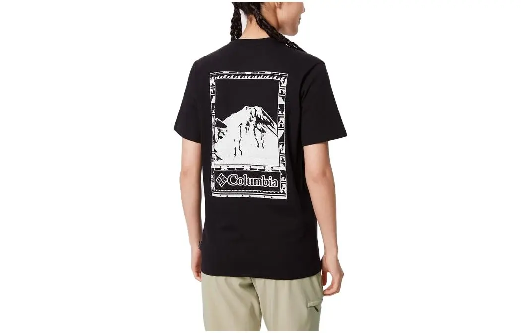 Columbia Drop Shoulder Sleeve T-Shirt Unisex Black