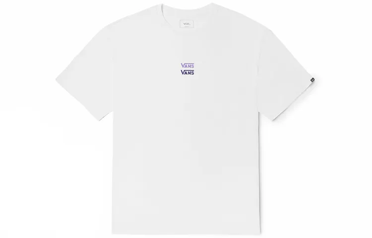 Vans OVERSIZE T Shirts Unisex White Crew Neck Moderate Straight Fit