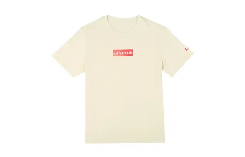 Li Ning Sports Fashion Collection T Shirt Unisex Cassava Apricot
