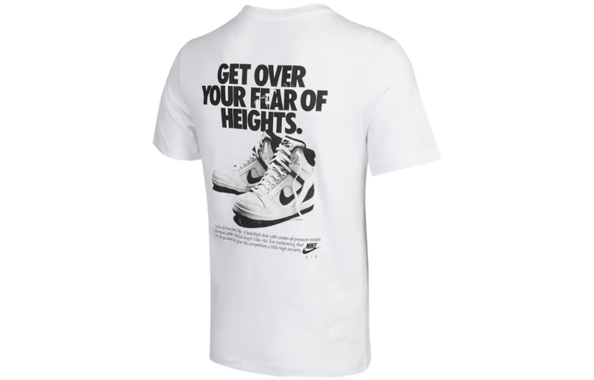 Nike T-Shirts Men's White Crew Neck Moderate