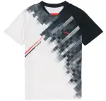 Li Ning T Shirts Men's White V Neck Moderate Straight Fit