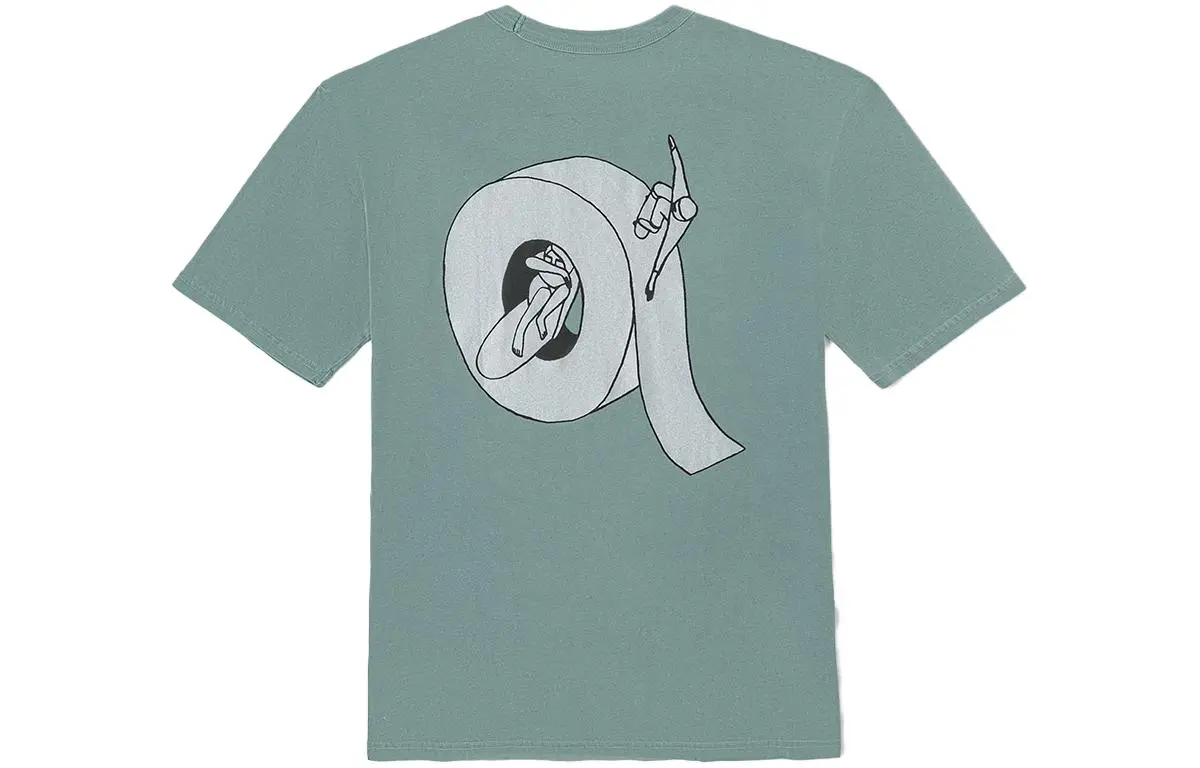 Vans T-Shirts Unisex Green Crew Neck Moderate Straight Fit