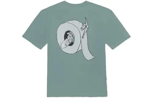 Vans T Shirts Unisex Green Crew Neck Moderate Straight Fit