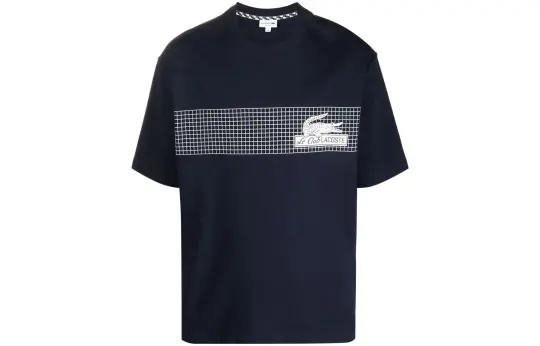 LACOSTE T Shirts Men's Navy Blue Crew Neck