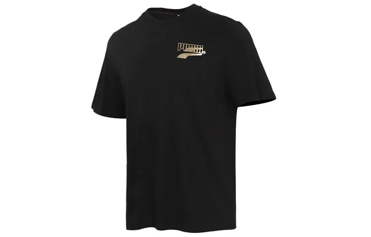 PUMA Drop Shoulder Sleeve T Shirt Men's Black