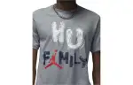 Nike T Shirts Men's Gray Crew Neck Moderate Straight Fit