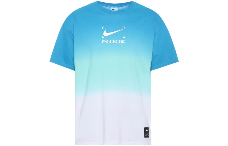 Nike SS23 Logo Vintage Dopamine Crew Neck Short Sleeve T-Shirt Blue