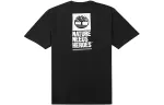 Timberland T Shirts Men's Black Crew Neck Moderate Straight Fit