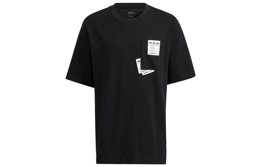 Adidas Neo Drop Shoulder Sleeve T-Shirt Men's Black