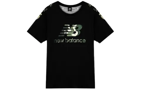 New Balance Set in Sleeve T Shirt Men's Black