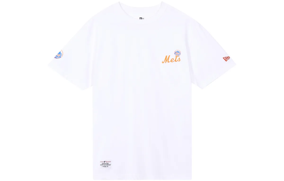 New Era T-Shirts Unisex White Crew Neck Moderate