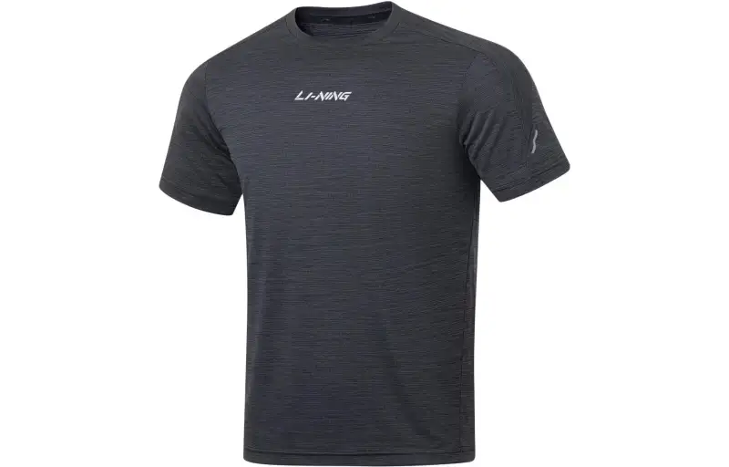 Li Ning Fitness Series T Shirt Men's Black Heather Gray