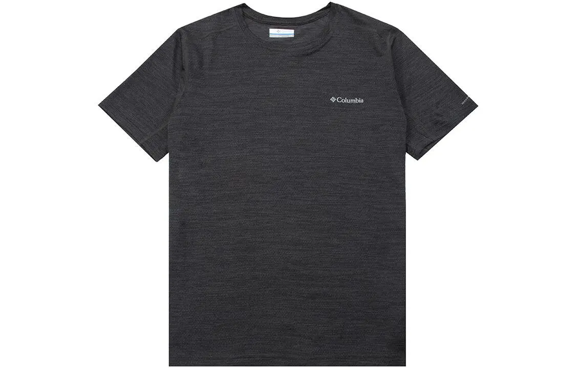 Columbia T-Shirts Men's Black Crew Neck Moderate Straight Fit