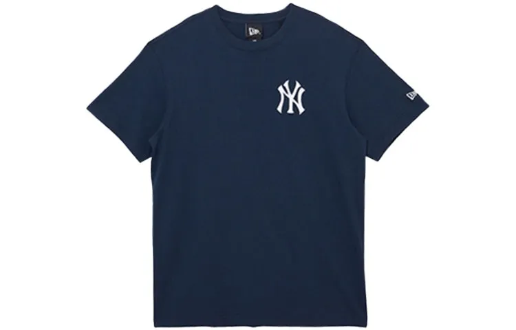 New Era T Shirt Couple, Trendy And Versatile Unisex Navy Blue
