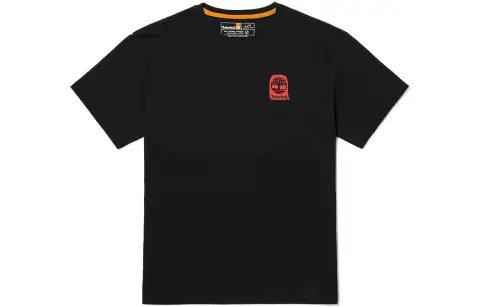 Timberland T-Shirts Men's Black Crew Neck Moderate