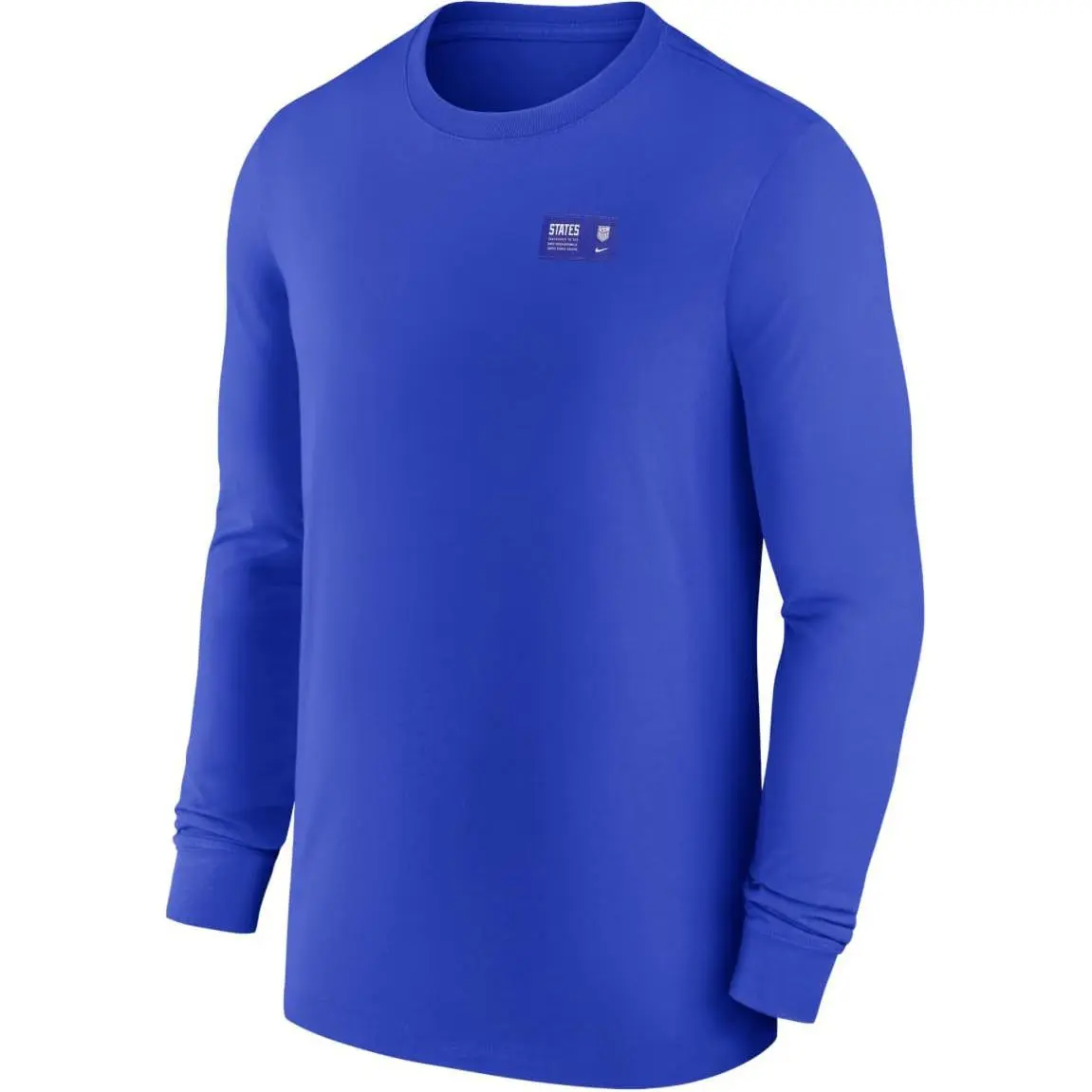Nike T-Shirts Men's Blue Crew Neck Moderate Straight Fit