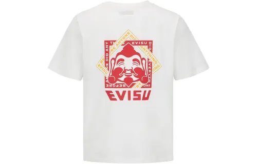 EVISU T Shirts Men's Crew Neck Moderate Straight Fit