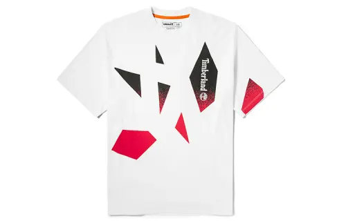 Timberland T Shirts Men's White Crew Neck Moderate