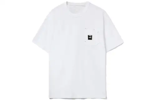 Li Ning Skateboard T Shirts Men's White Crew Neck Moderate Straight Fit