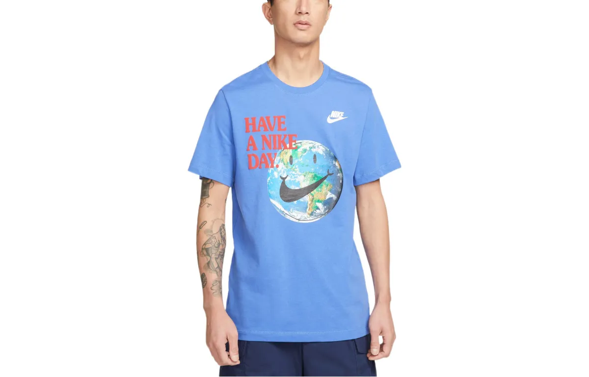 Nike T Shirt Men's Light Racing Blue