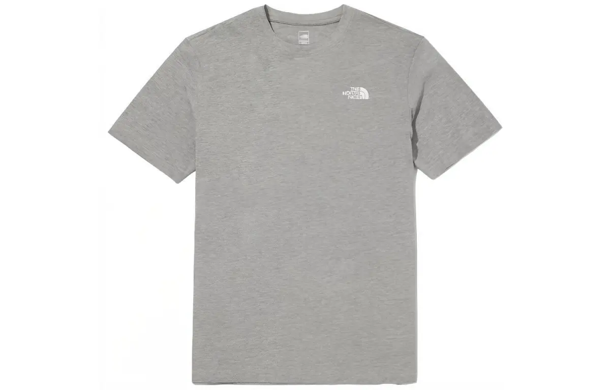 THE NORTH FACE T-Shirts Unisex Gray Crew Neck Moderate Straight Fit