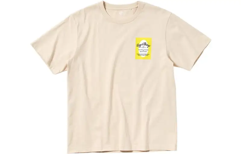 UNIQLO T Shirt Unisex Light Beige