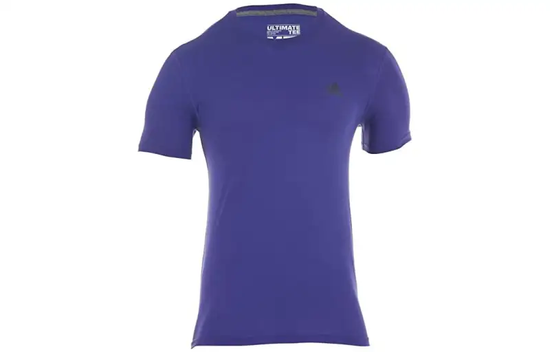 Adidas Originals T Shirts Men's Purple Crew Neck Moderate