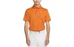 Nike T Shirts Men's Orange Polo Collar Moderate Straight Fit