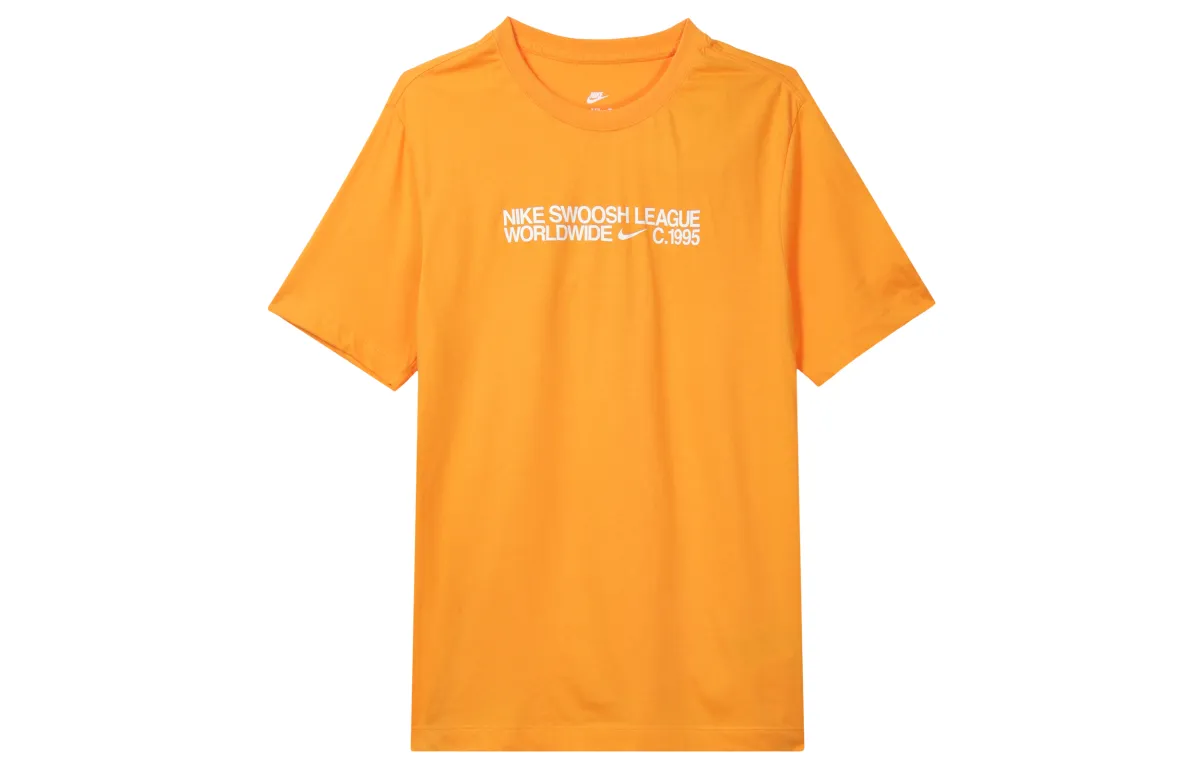 Nike Drop Shoulder Sleeve T-Shirt Men's Orange