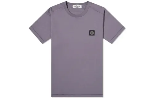 STONE ISLAND SS21 T Shirt Men's Gray Purple