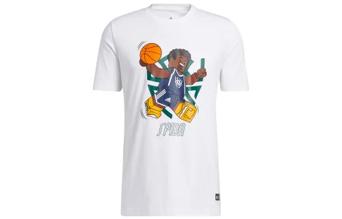 Adidas, lego, basketball constructor, sports white short sleeve T-shirt