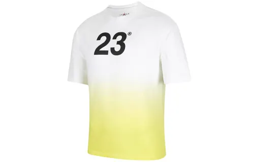 Jordan T Shirts Men's White Crew Neck Moderate Straight Fit