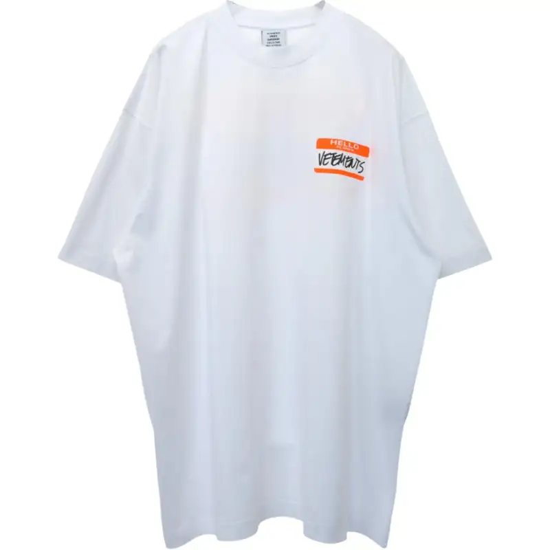 Vetements My Name Is Cotton T shirt