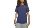 Nike T Shirts Men's Blue Crew Neck Moderate Straight Fit