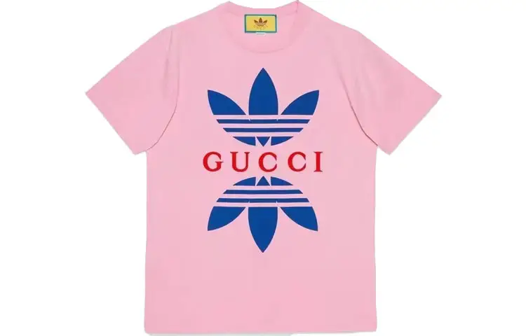 GUCCI x Adidas Originals SS22 T Shirt Men's Pink