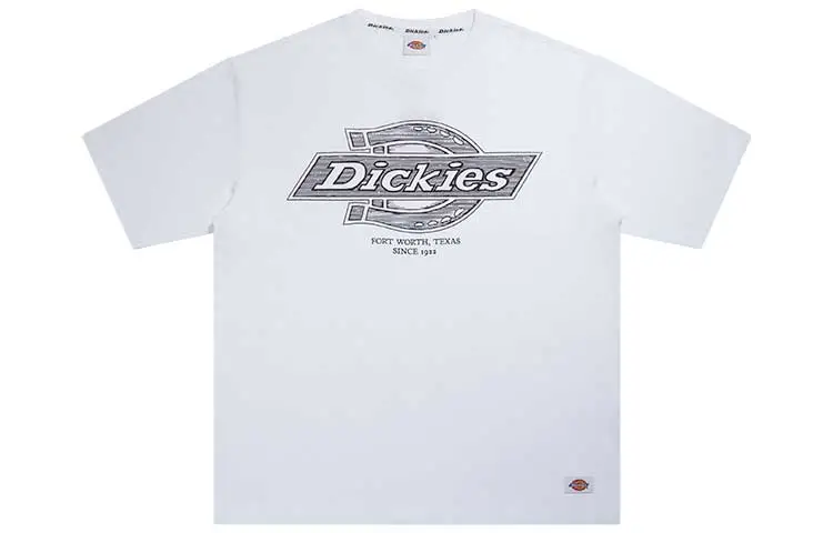 Dickies FW21 Crew Neck Loose Fit Straight Fit Short Sleeved T Shirt Men's White