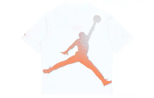 Jordan X J Balvin Collection T Shirts Men's White Crew Neck Moderate Straight Fit