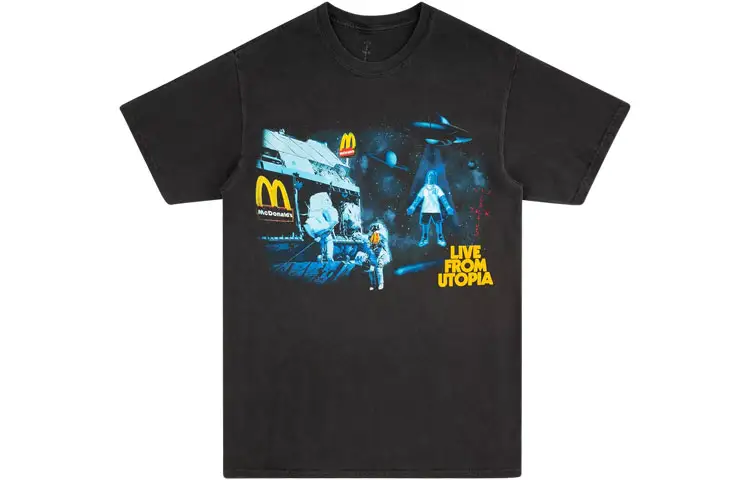 Travis Scott X McDonald's Live From Utopia T Shirt