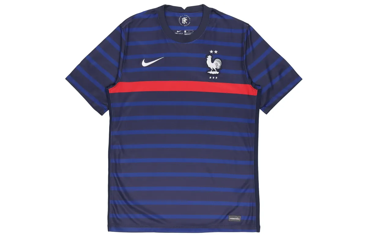 Nike T-Shirts Men's Blue Crew Neck Moderate