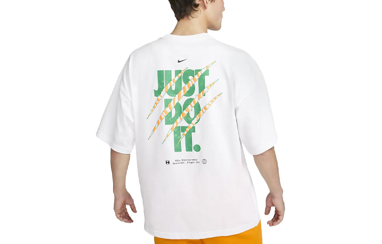 Nike Drop Shoulder Sleeve T Shirt Men's White