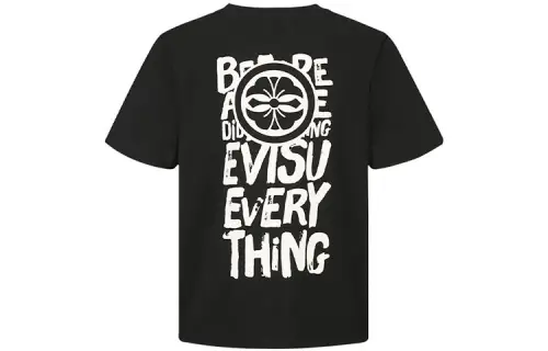 EVISU T Shirts Men's Crew Neck Moderate Straight Fit