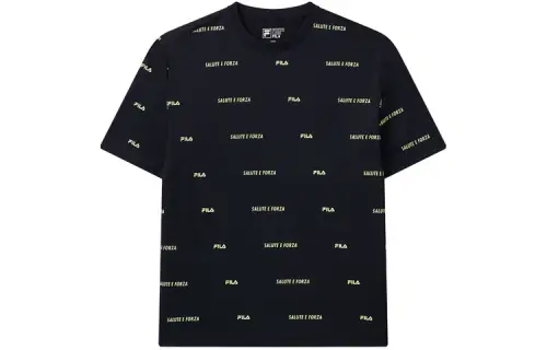 FILA T Shirts Men's Legend Blue Crew Neck Moderate Straight Fit