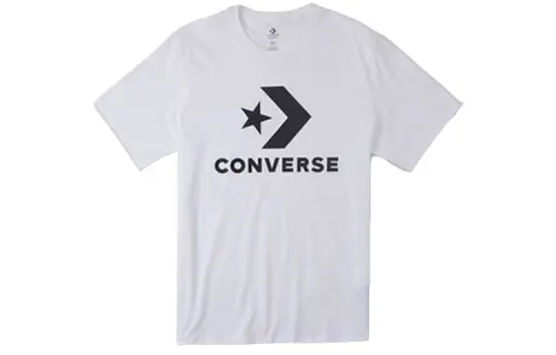 Converse Set in Sleeve T Shirt Unisex White