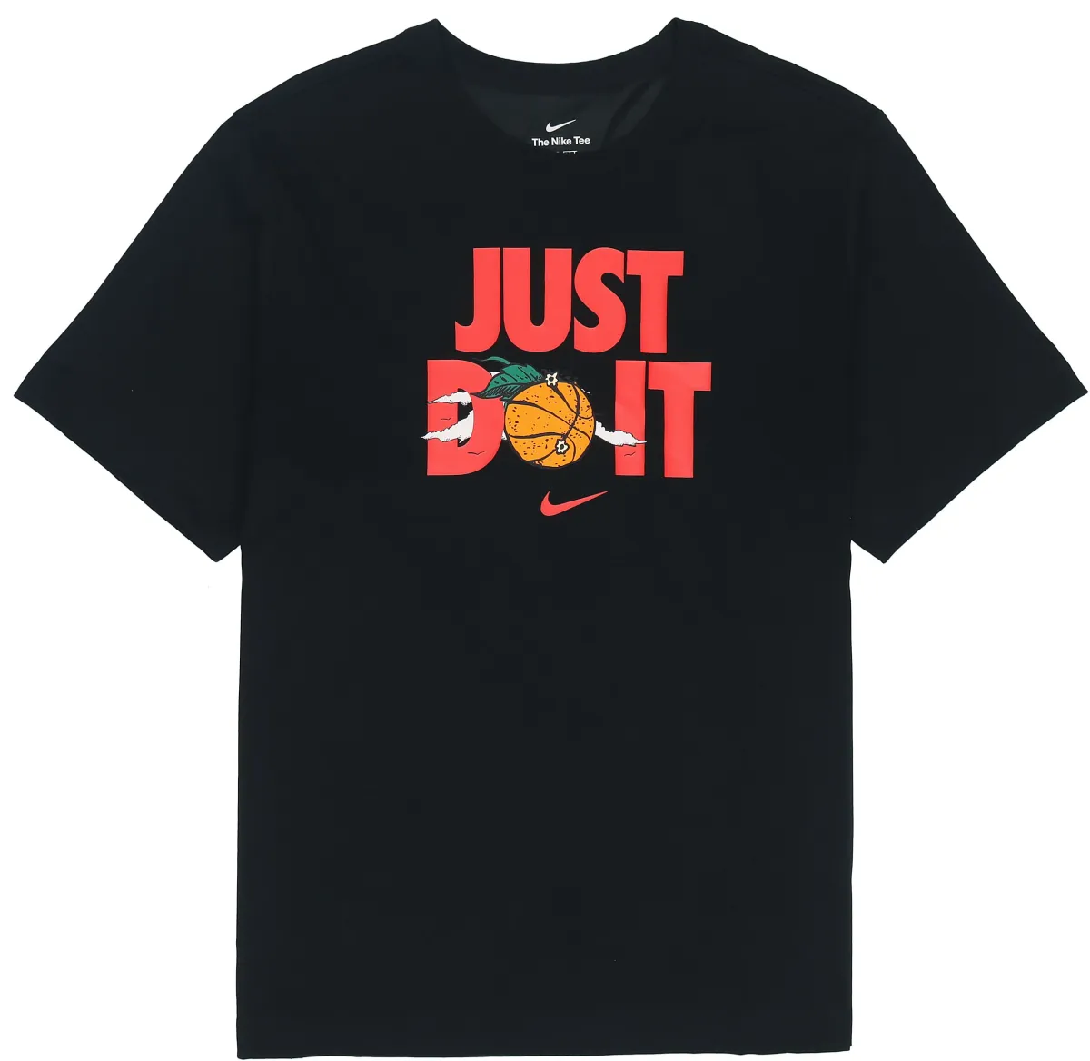 Nike T-Shirts Men's Black Crew Neck Moderate
