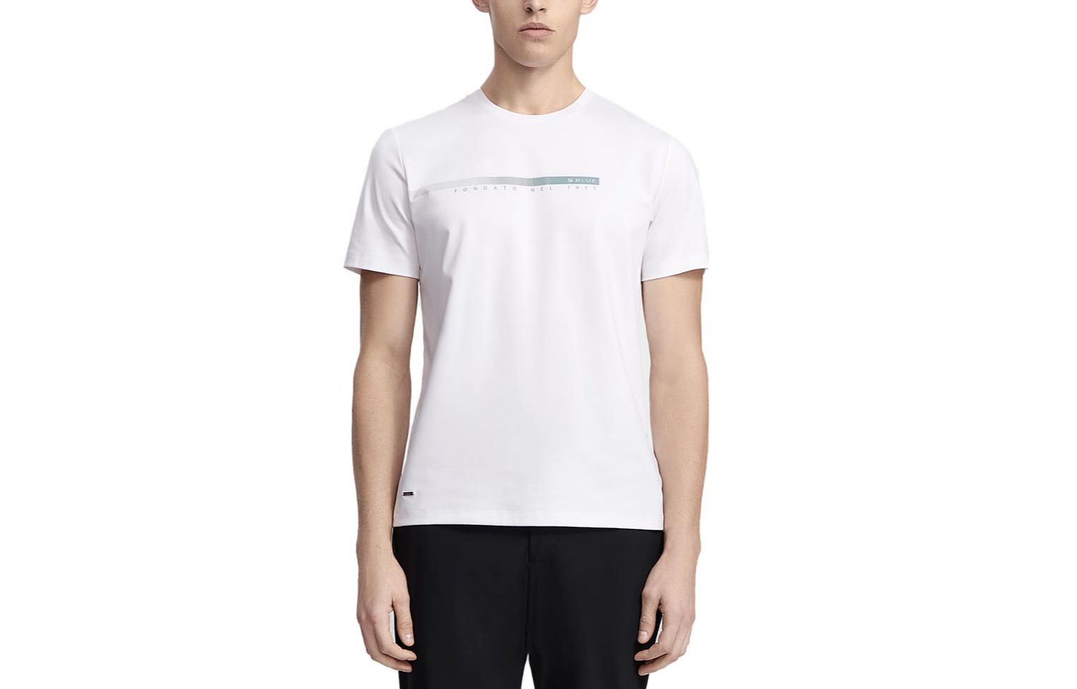 FILA Letter Print T Shirt Men's Standard White